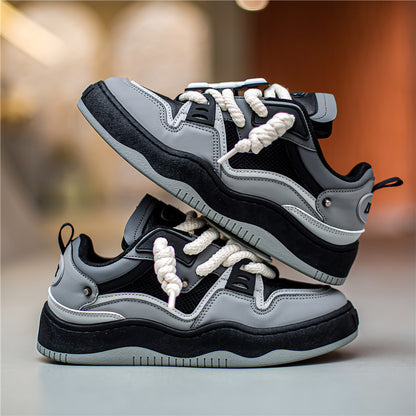 Board Shoes Fashion Individual Casual Sneaker Black - D&A