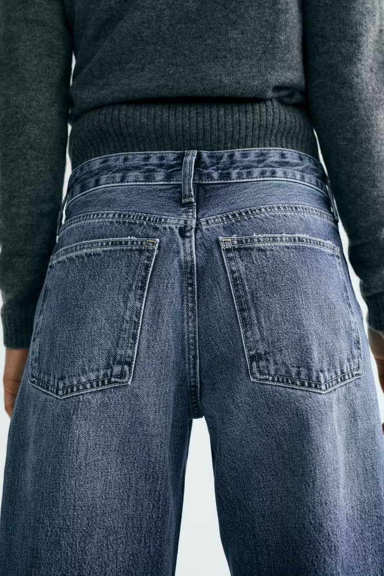 Autumn And Winter Jeans High Waist Straight Pants Women's Wide-leg Pants - D&A