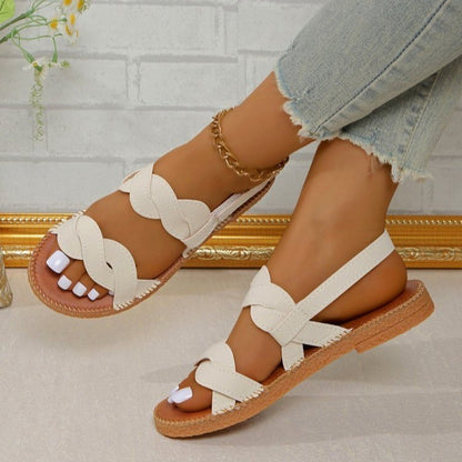 Woven Fashion Flat Summer Shoes Women - D&A