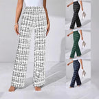 Women's Fashion Casual Plaid Printed Trousers - D&A