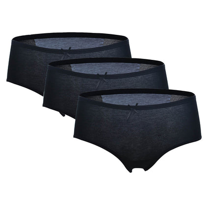 3Pcs Pack Menstrual Panties Women Underwear Black 3pcs - D&A