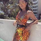 Two-piece sequined bra - D&A