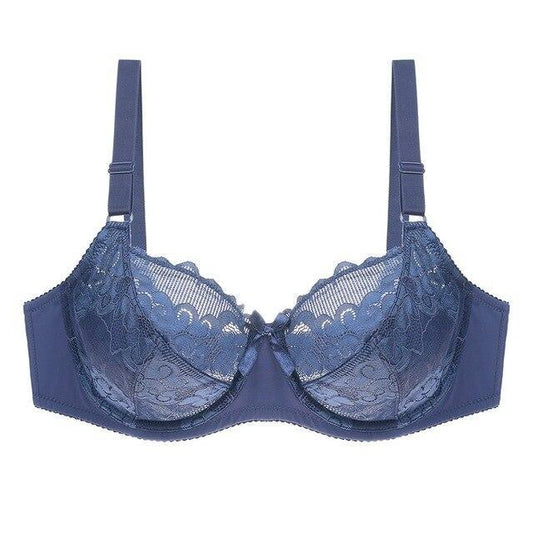 Pure color bra lace women's plus size bra underwear - D&A