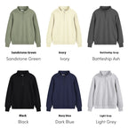 Heavy Pearl Air Layer Semi-access Control Zipped Stand Collar Sports Sweater - D&A