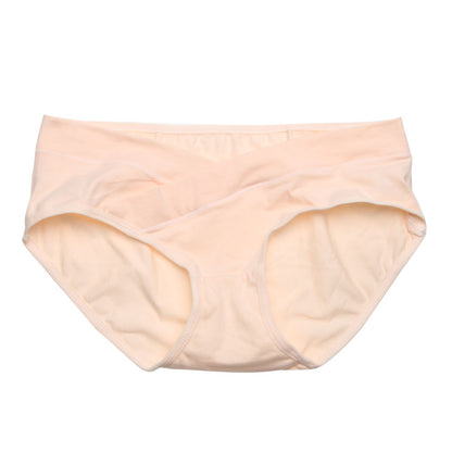 Soft Cotton Belly Support Panties for Pregnant Women Maternity Underwear Breathable V-Shaped Low Waist Panty Skin - D&A