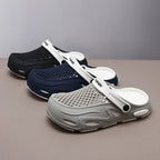 Men's Summer Closed Toe Non-slip Breathable Beach Slippers - D&A