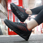 Men's Soft Bottom Light Casual Shoes Teenagers Autumn And Winter Leather Running Shoes - D&A