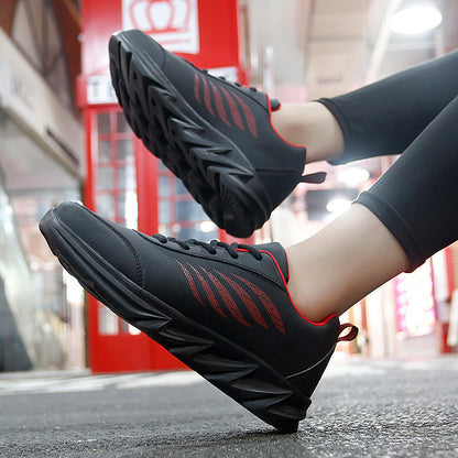 Men's Soft Bottom Light Casual Shoes Teenagers Autumn And Winter Leather Running Shoes - D&A