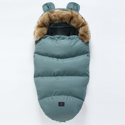 New baby stroller sleeping bag Light blueA 100cm - D&A