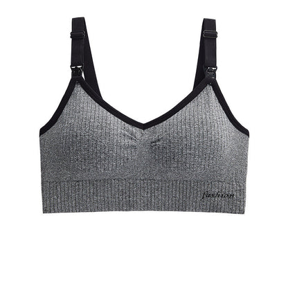 Breastfeeding Bra, Breastfeeding Bra, Breastfeeding Bra Dark gray - D&A