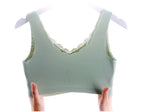 Gathered invisible vest bra beautiful back bra - D&A