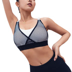 Mesh stitching sports bra - D&A