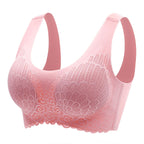 Ice silk gathered sexy lace underwear women - D&A