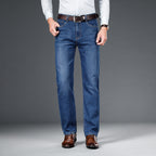 Men's Jeans Straight Loose Elastic Business Trousers - D&A