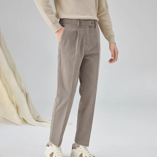 Corduroy Men's Straight All-matching Loose Trousers - D&A