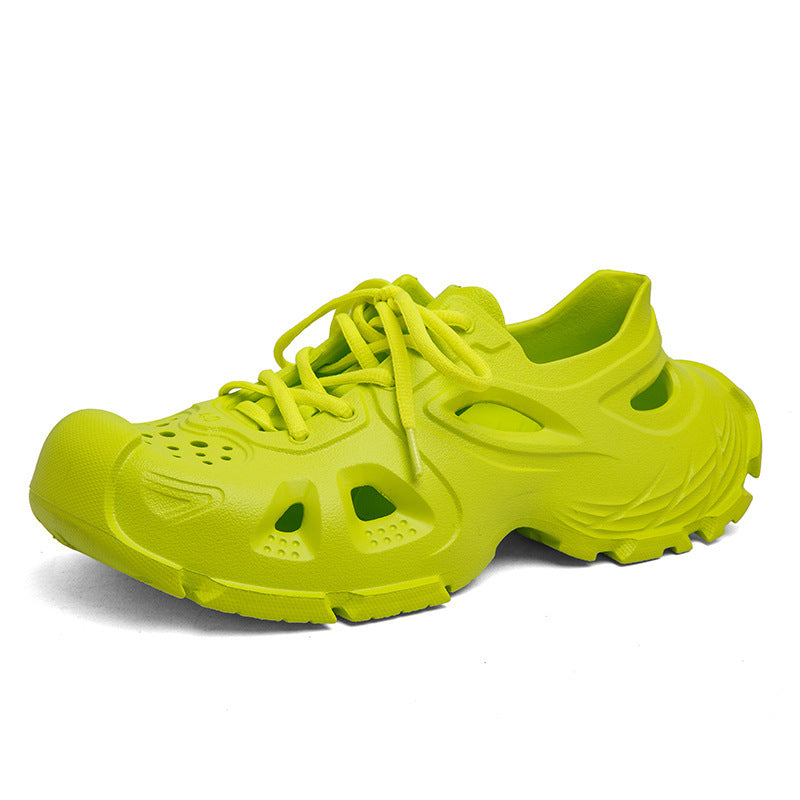 Non-slip Lace-up Sports Outdoor Men's Sandals Green - D&A