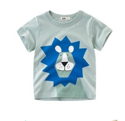 Cool Printed T-shirts Green lion - D&A