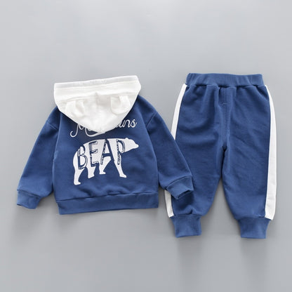 Western style 1 year old baby sweater two-piece - D&A