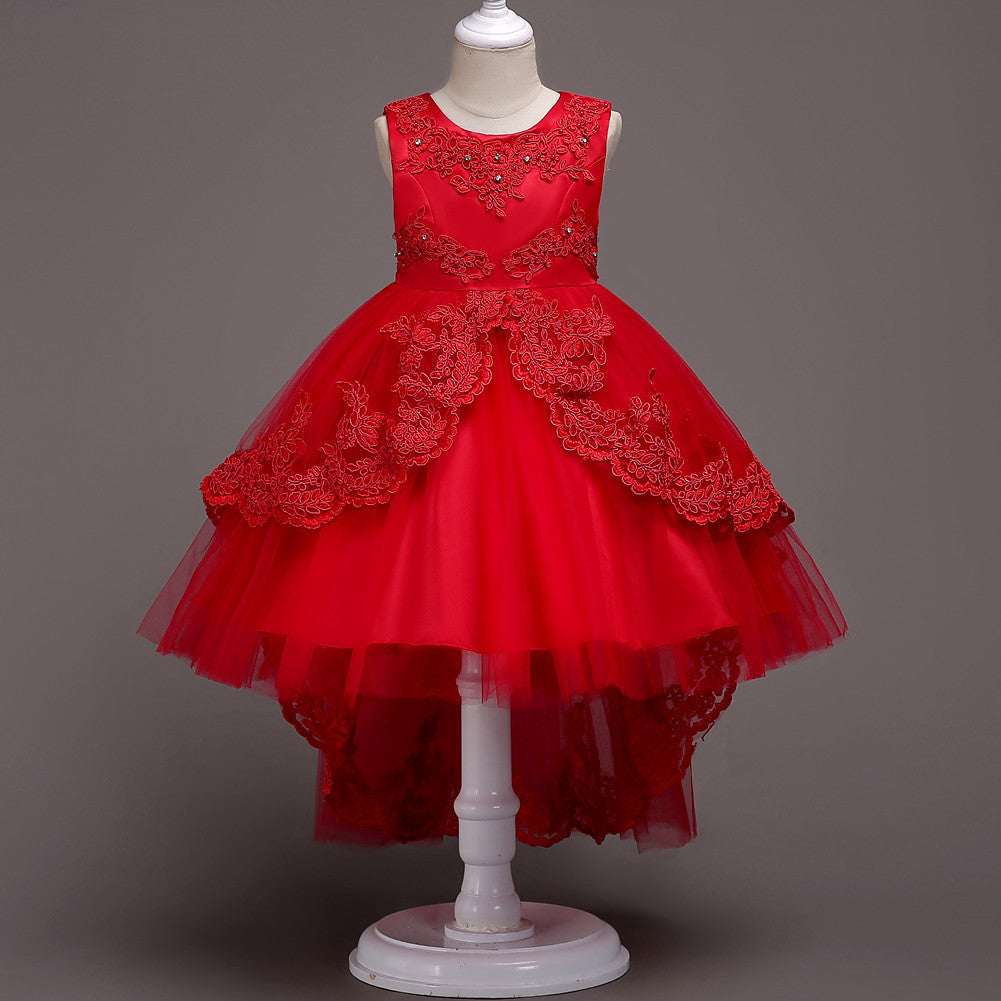 Children's dresses princess dresses Red - D&A