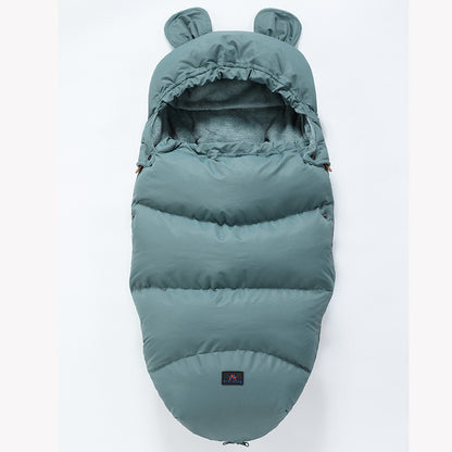 New baby stroller sleeping bag Light blue 100cm - D&A