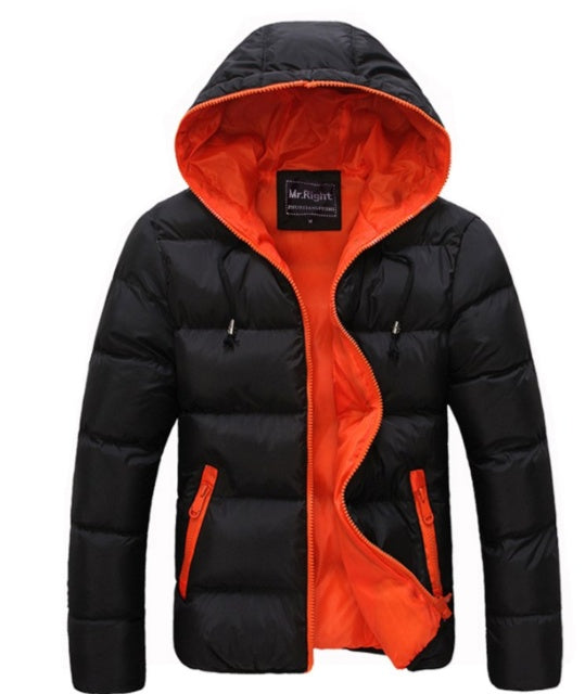 High Quality Candy Color Mens Jackets Orange - D&A