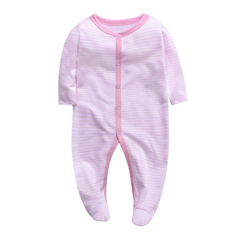 Cotton one-piece clothes baby clothes Pink - D&A