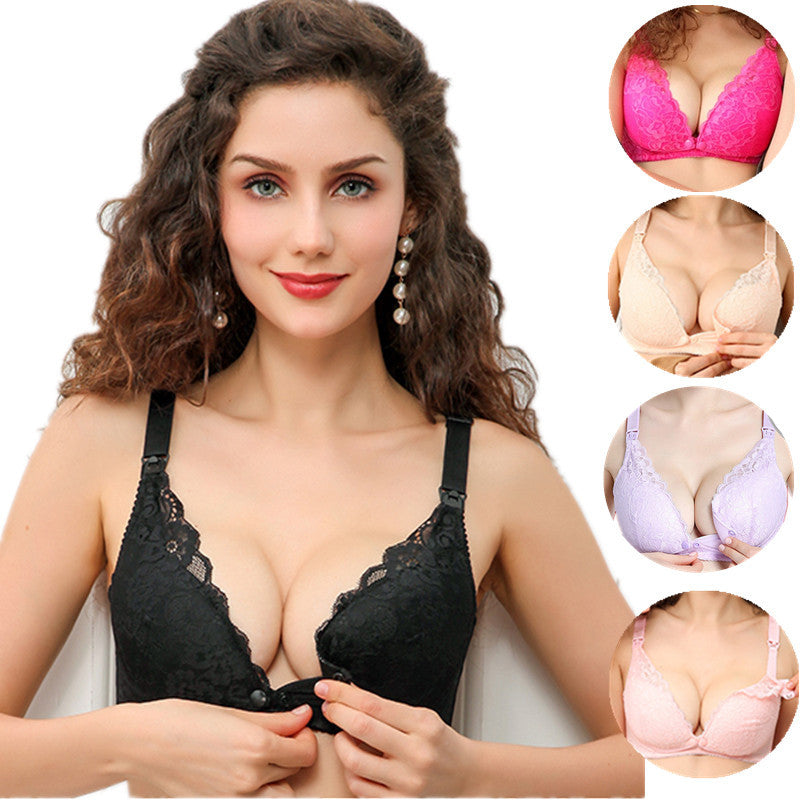 BreastFeeding Bra Lace Cotton Maternity Nursing bra - D&A