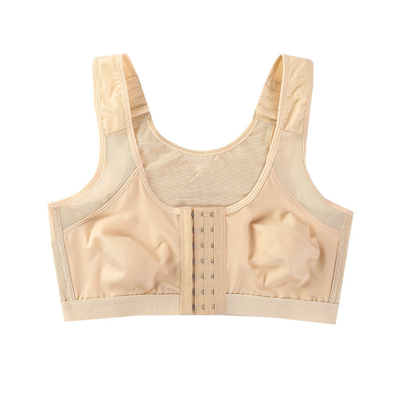 Shock-proof Front Buckle Sports Bra No Underwire Adjustment Bra - D&A