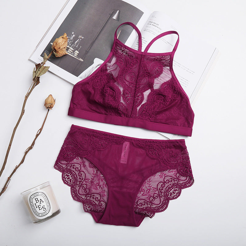 Comfortable bra set Purple - D&A