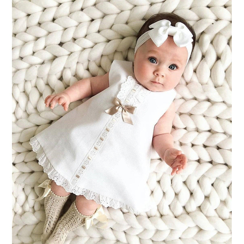Girls baby sleeveless bow skirt - D&A