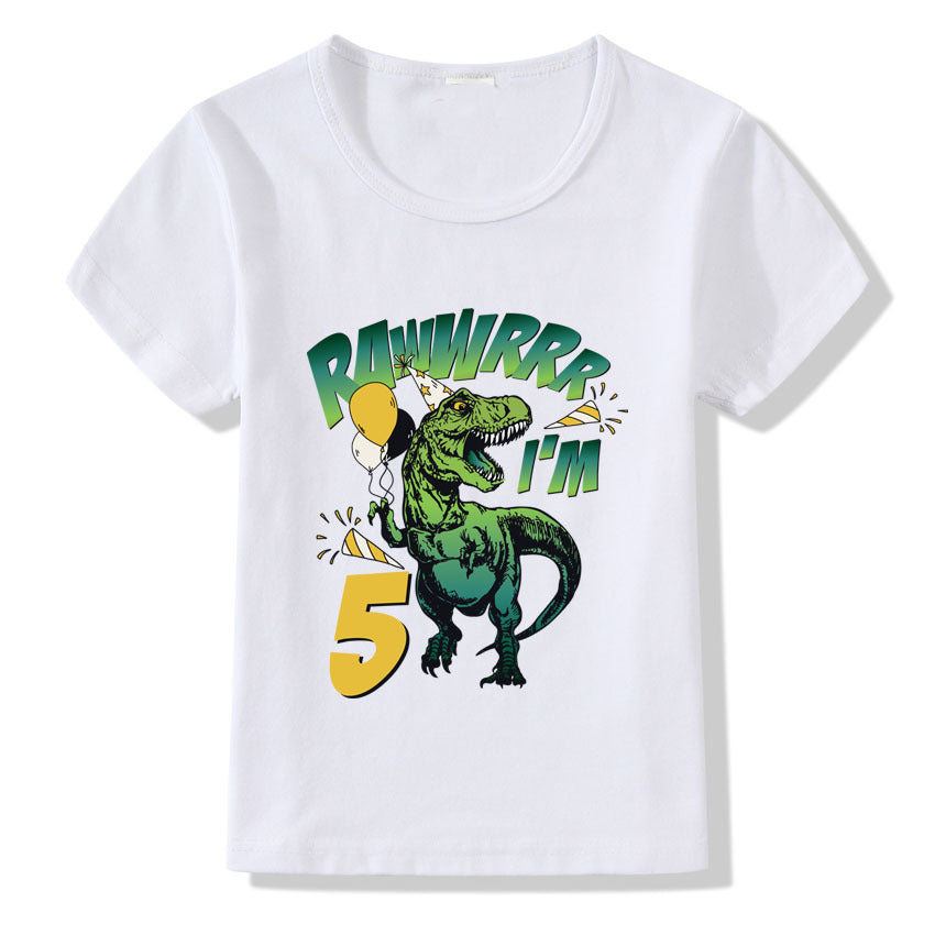 Children's T-shirt Numbers 1-9 Birthday T-shirt 5style - D&A