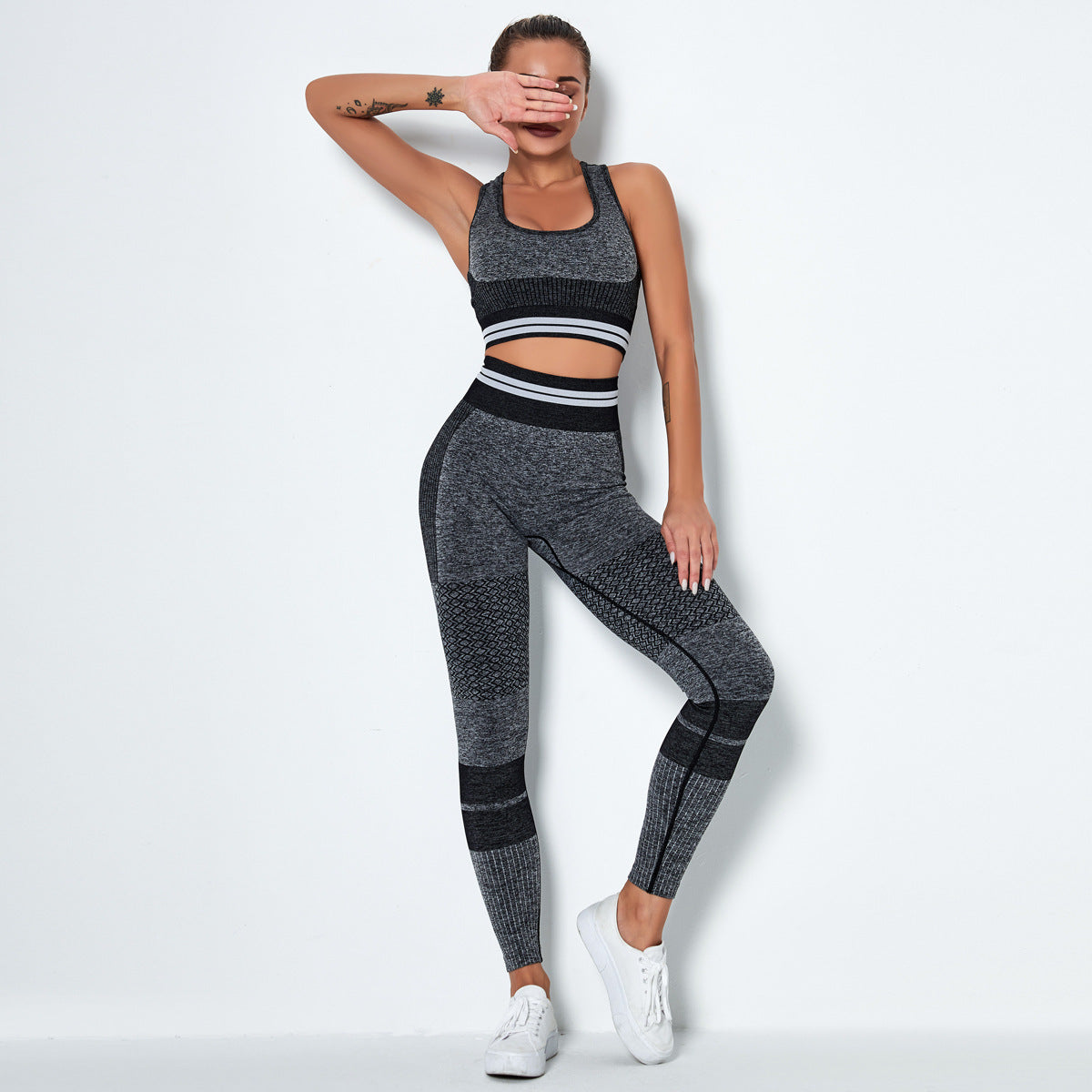 Yoga bra fitness suit Black - D&A