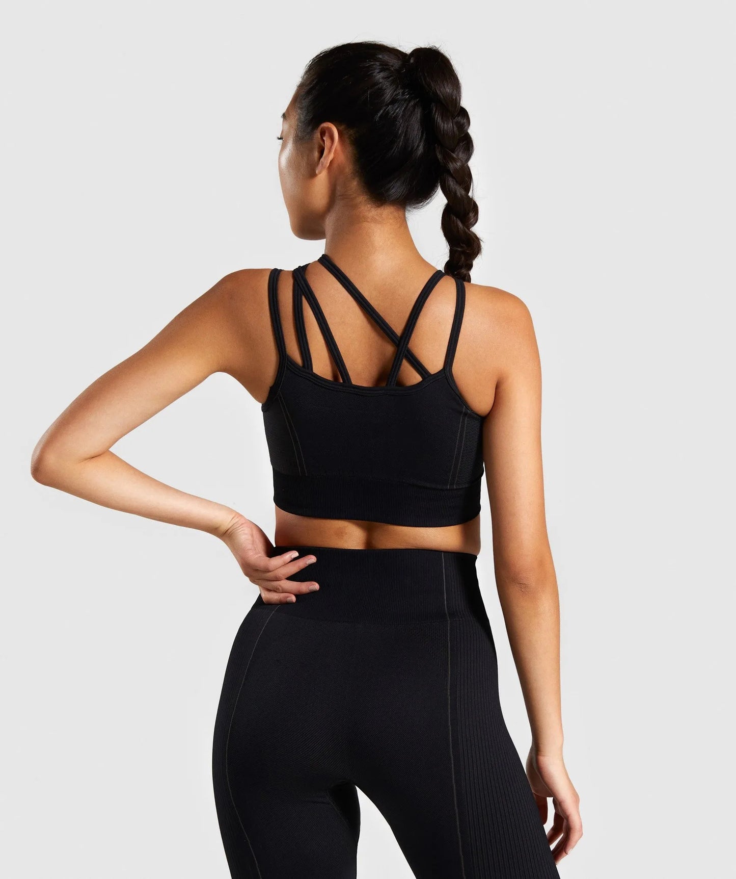 Ladies sports bra Black Bra - D&A