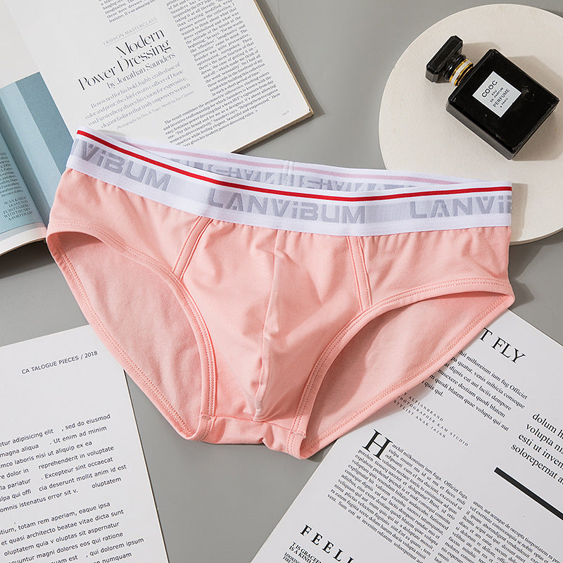 Briefs Men's Modal Mid-waist 5LA642 Pink - D&A