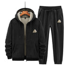 Cashmere Hooded Sweater Cotton Pants Casual Warm Keeping Sports Suit - D&A