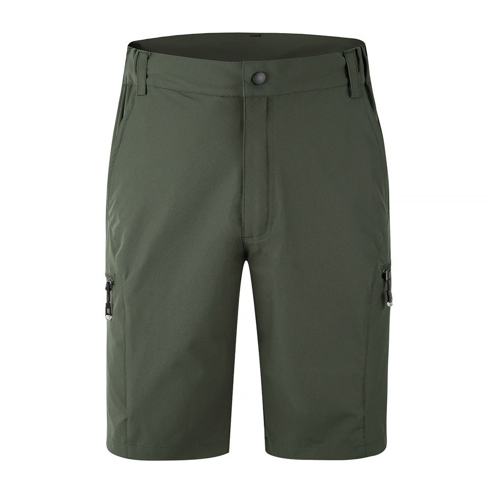 Outdoor Quick-dry Casual Stretch Sports Shorts Army Green - D&A