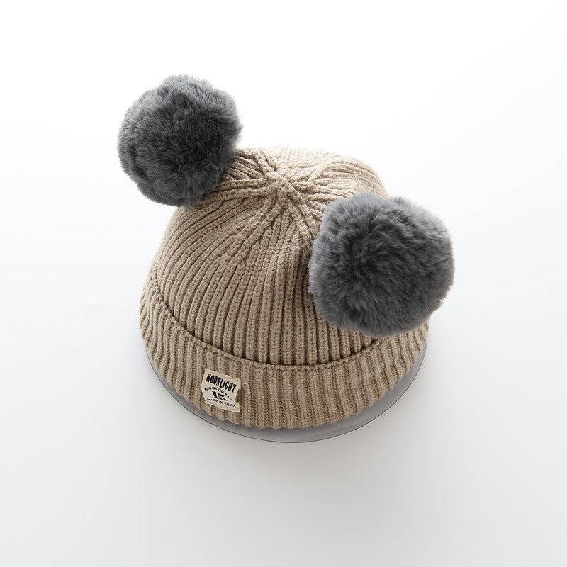 Baby wool cap Beige - D&A