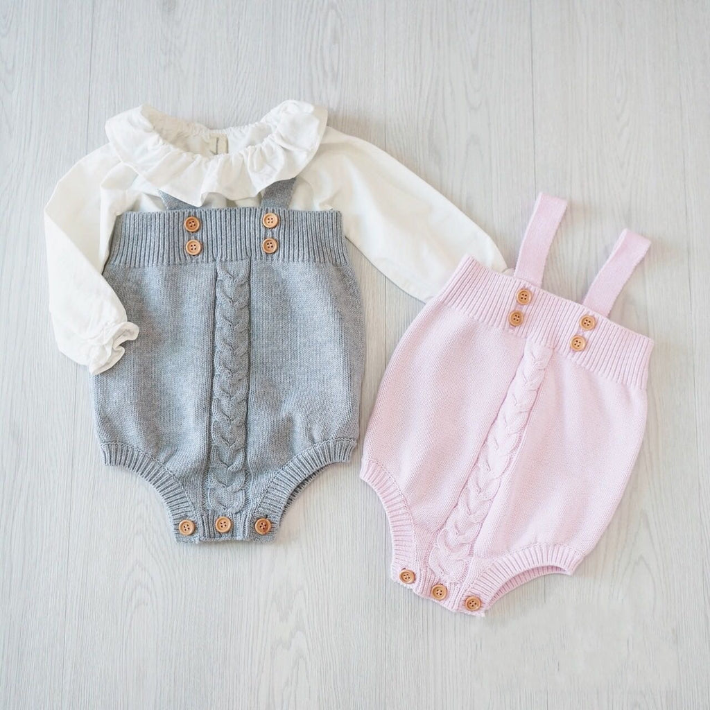 Knitted baby onesies - D&A
