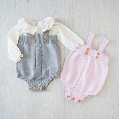 Knitted baby onesies - D&A