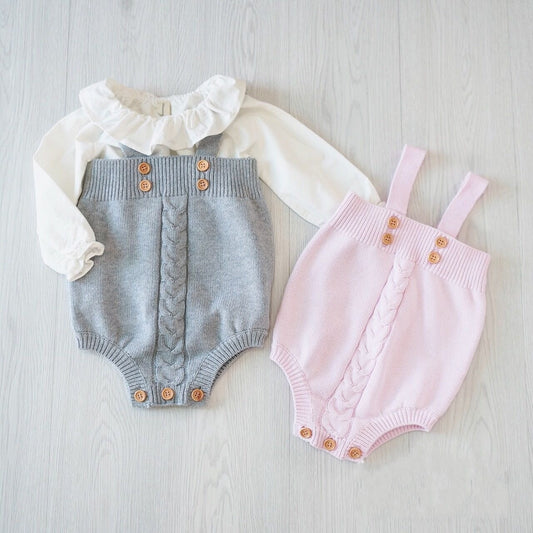 Knitted baby onesies - D&A