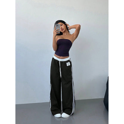 Loose Trendy Digital Printing Design Sense All-matching Long Pants - D&A