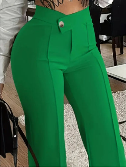 Women'S Summer Trousers Green - D&A
