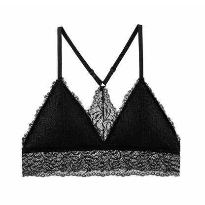 Women's lace bra Black - D&A