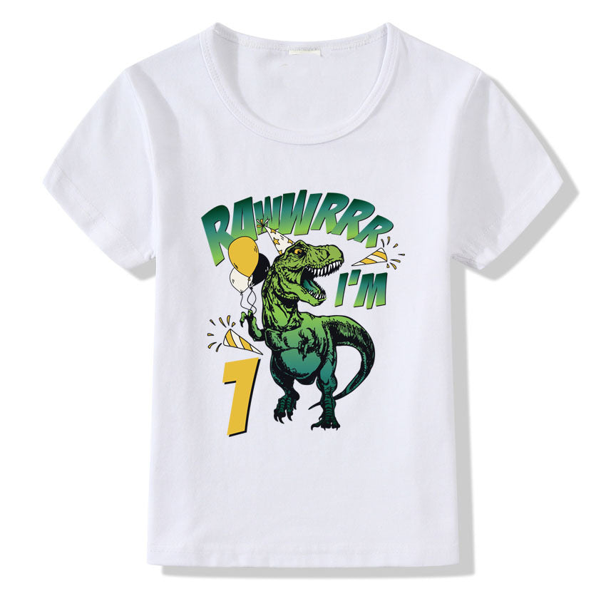Children's T-shirt Numbers 1-9 Birthday T-shirt - D&A