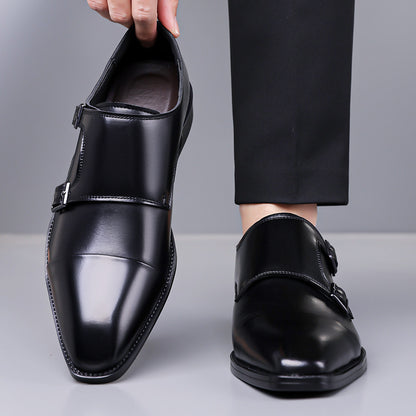 Leather Shoes Men's Business Shoes Oxford - D&A