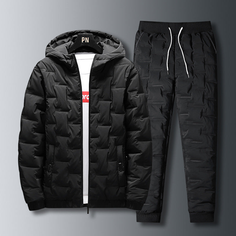 Men's Autumn And Winter Suits New Down Padded Jackets Black - D&A