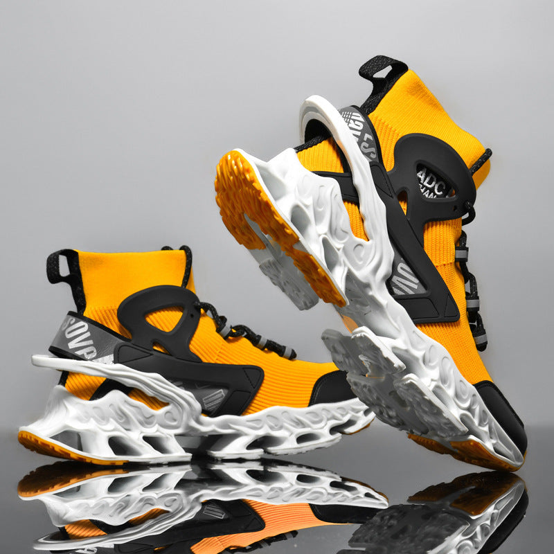 Ultra-light Shock-absorbing Running Blade Fly-knit Sneakers - D&A