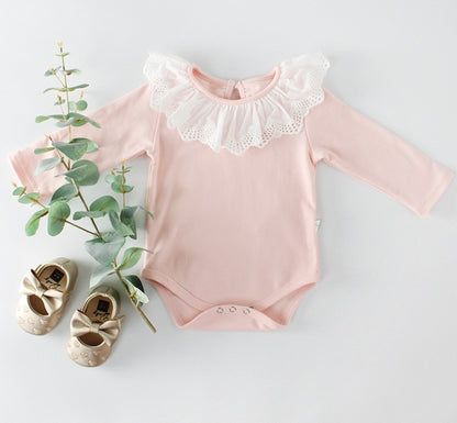 Baby cotton one-piece clothing Pink - D&A