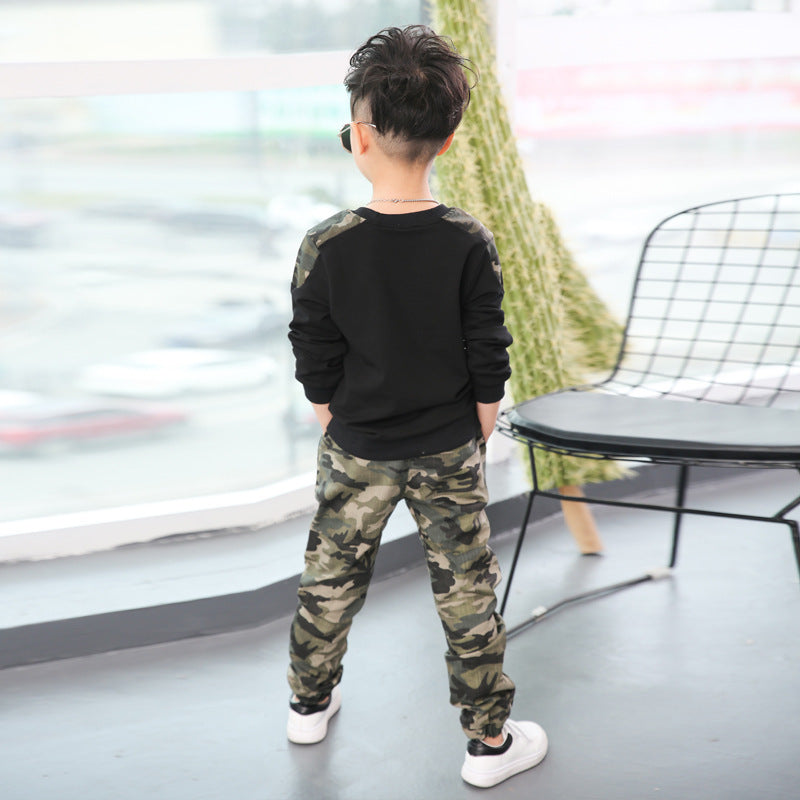 Camouflage long sleeve kids suit - D&A