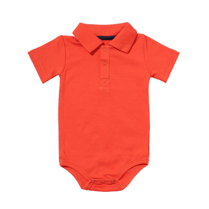 Lapel baby onesies Orange - D&A